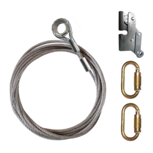 Línea de vida vertical en cable de acero de 3/8″