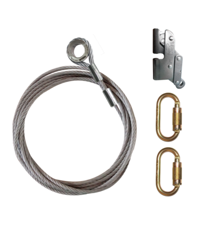 Línea de vida vertical en cable de acero de 3/8″