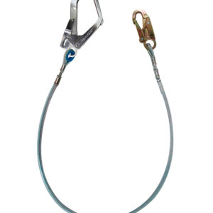 Línea de conexión, de cable de acero de 1/4″, longitud 1.80 m, con 1 gancho de 3/4″ y 1 gancho de 2 1/4″