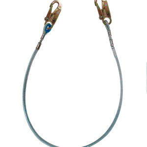 Línea de conexión, de cable de acero de 1/4″, longitud 1,80 m y 2 ganchos de 3/4″