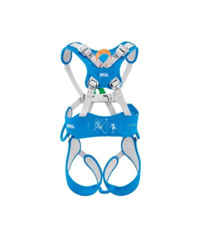 Arnés completo para niños OUISTITI de Petzl, ideal para escalada y actividades en altura