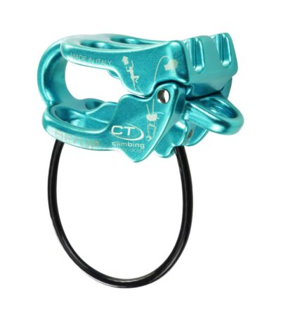 Asegurador y descensor BE UP jade de Climbing Technology, multiuso y compatible con cuerdas dobles, gemelas y simples
