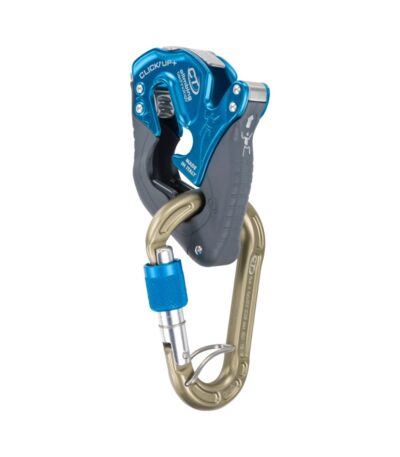 Asegurador de frenado manual CLICK UP+ de Climbing Technology para escalada deportiva y rocódromos