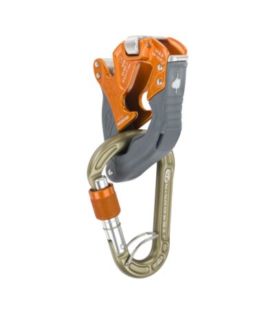 Asegurador de frenado manual CLICK UP+ de Climbing Technology para escalada deportiva y rocódromos