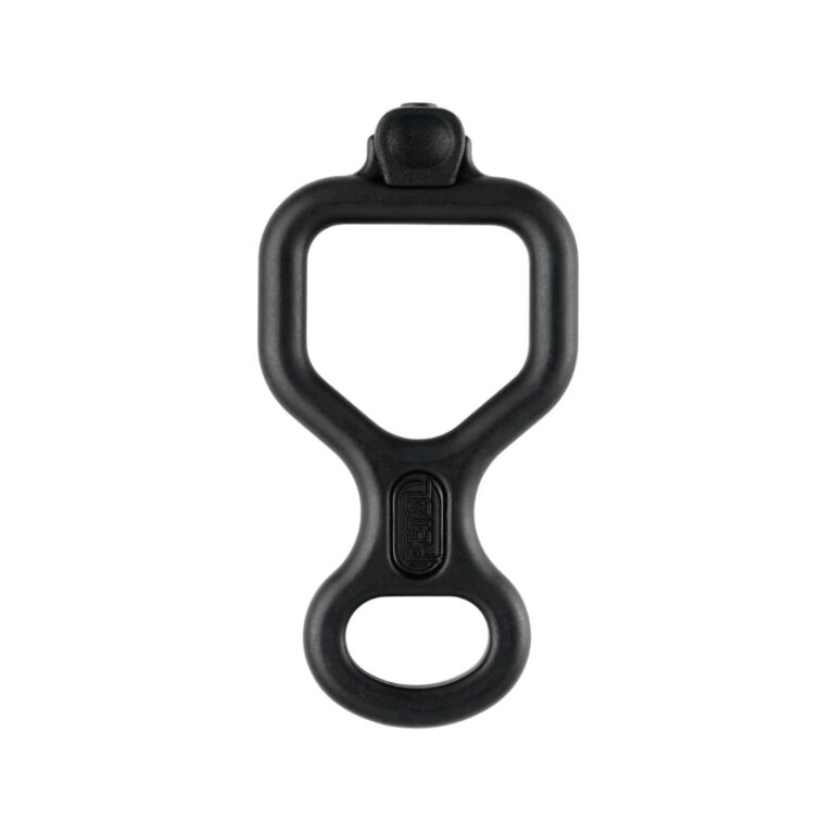 Descensor en ocho Petzl HUIT ANTIBRULURE con recubrimiento antiquemaduras para mayor seguridad en descensos largos