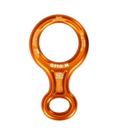 Descensor OTTO M de Climbing Technology en forma de ocho, compatible con cuerda simple, doble y gemela