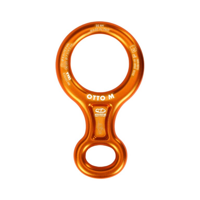 Descensor OTTO M de Climbing Technology en forma de ocho, compatible con cuerda simple, doble y gemela