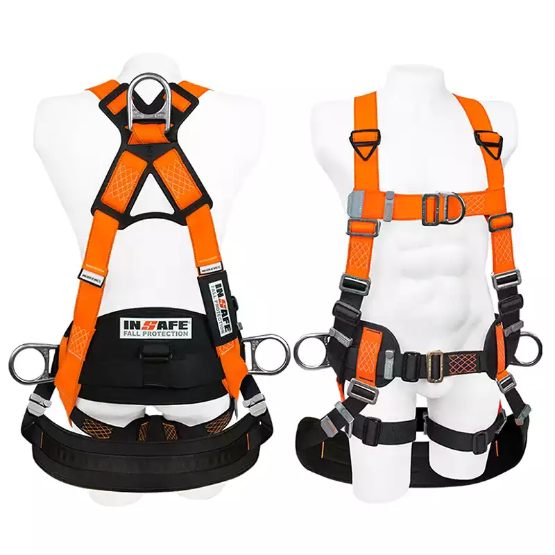 insafe-in-8005-1a.webp Arnés 4 Argollas en H con Soporte Lumbar y Asentaderar - Imagen 1