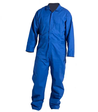 Mameluco anti arco eléctrico 26.8 cal/cm2 en tela INDURA Ultrasoft para uso industrial