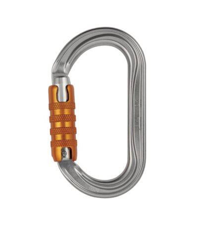 Mosquetón oval OK de aluminio con sistema TRIACT-LOCK