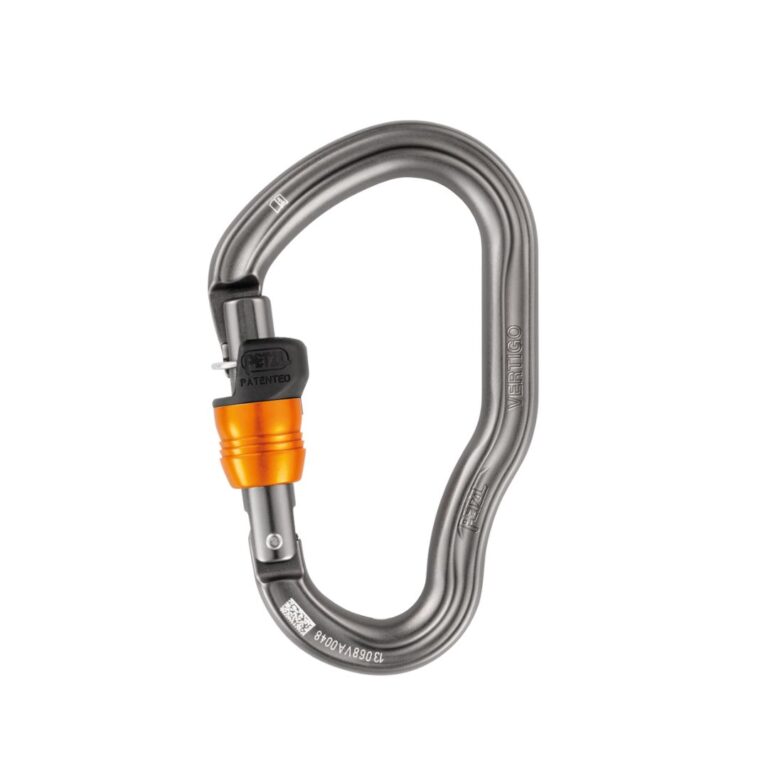 "Mosquetón VERTIGO WIRE-LOCK de aluminio con bloqueo automático, compatible con JOKO y poleas TRAC"