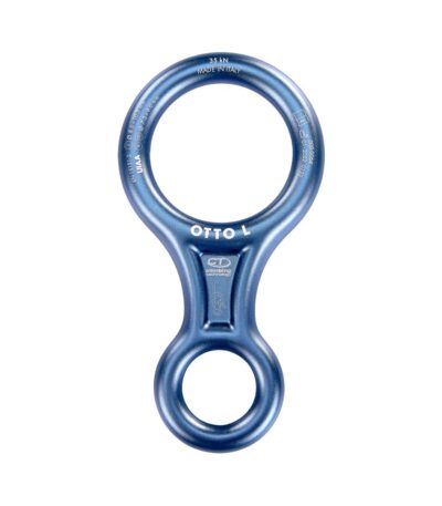 Descensor OTTO L en ocho de Climbing Technology para descenso y aseguramiento