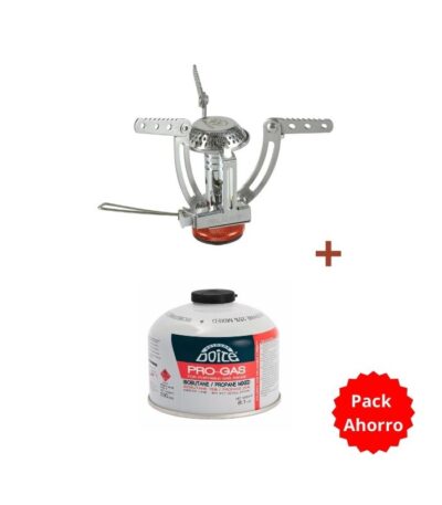 Pack de cocina de camping Bulin B1 + Gas Doite 230 gr