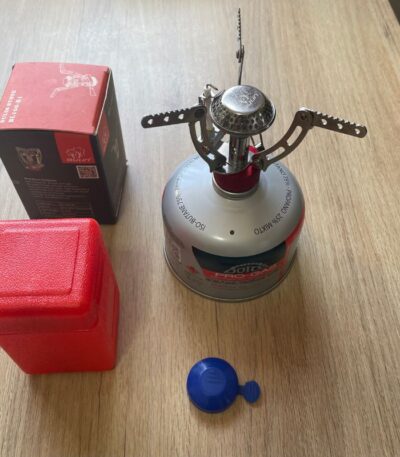 Pack de cocina de camping Bulin B1 + Gas Doite 230 gr