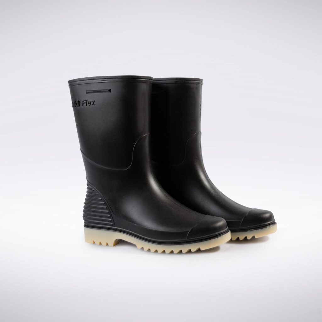 Botas Midi Flex Negro/Crepe