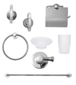 Set de 6 Piezas cromado