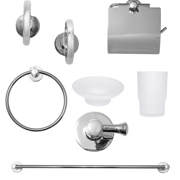 Set de 6 Piezas cromado