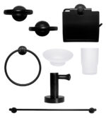 Set de 6 piezas Negro