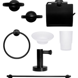 Set de 6 piezas Negro