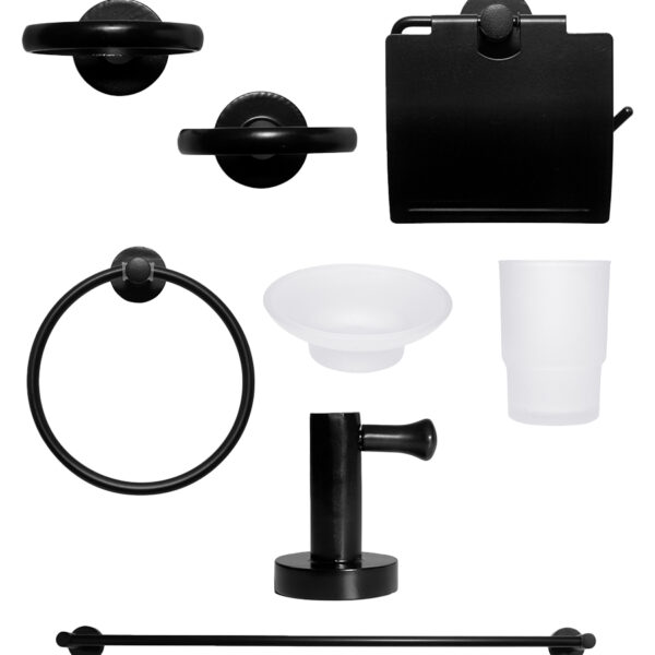 Set de 6 piezas Negro
