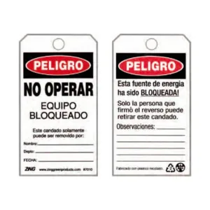 TARJETA DE BLOQUEO ABUS 7010 «NO OPERAR»