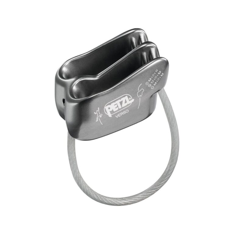 Asegurador-descensor Petzl VERSO ultraligero para escalada y rápel